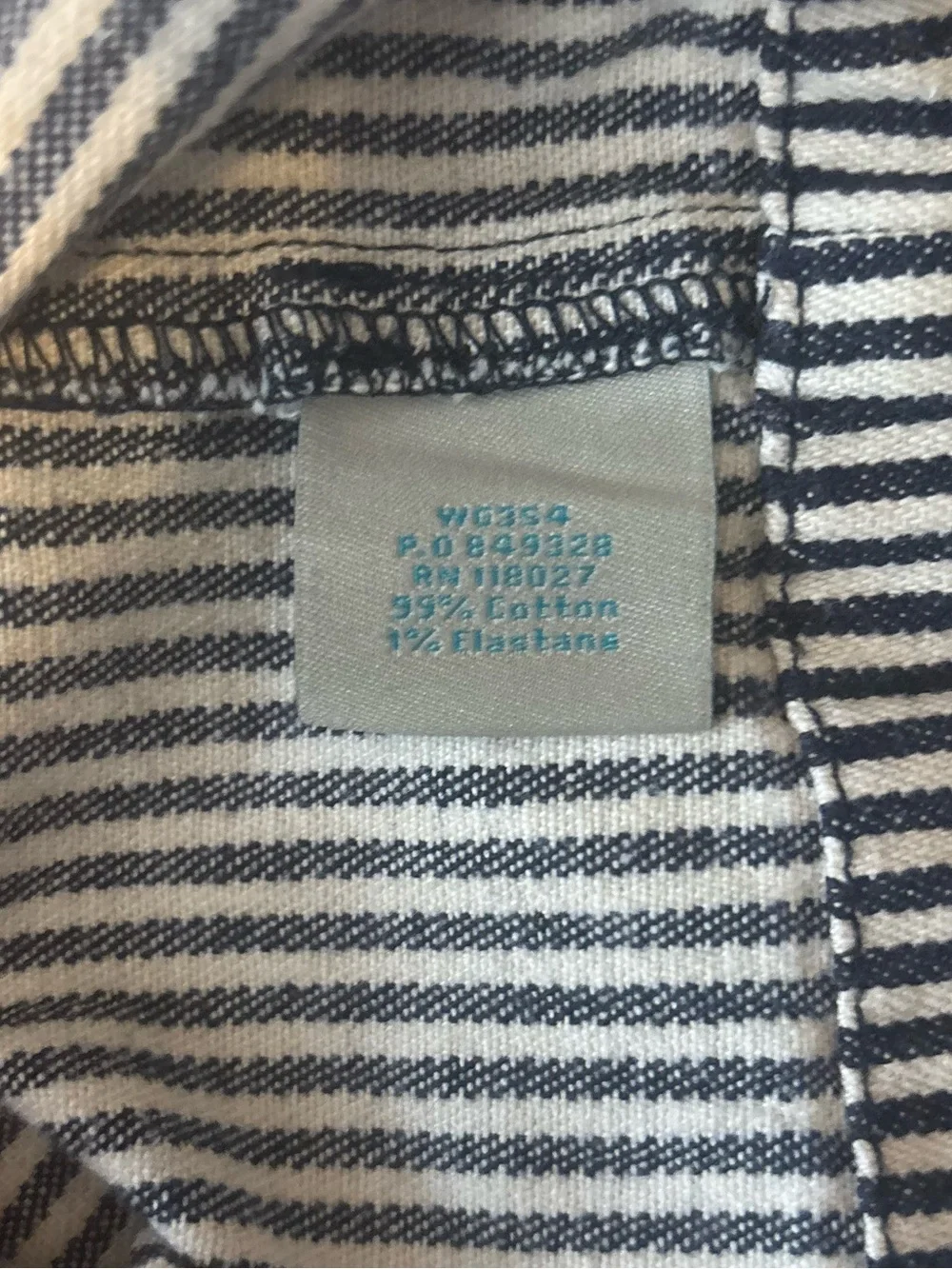 Boden Navy Blue Coastal Nautical Stripe Skirt Size 8